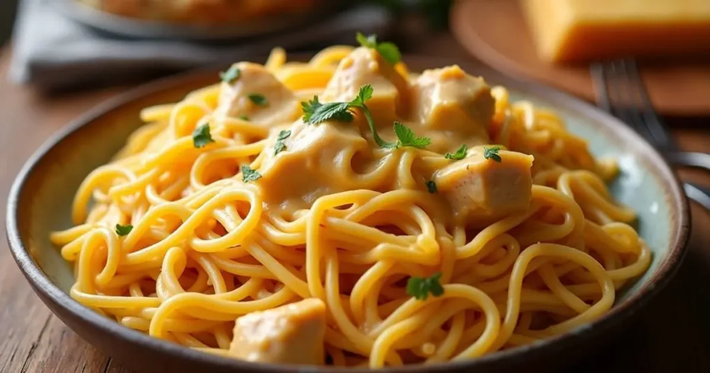 Velveeta chicken spaghetti