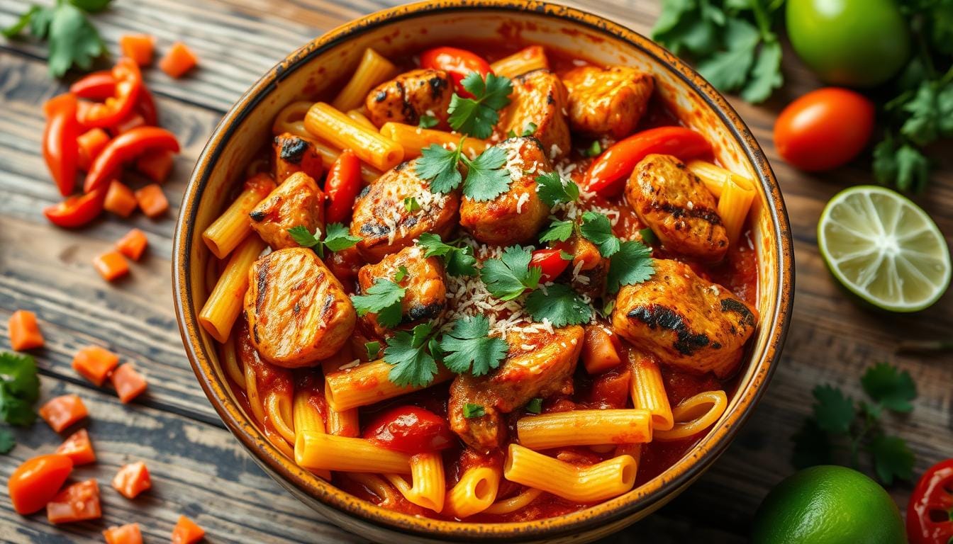 chicken mexican pasta