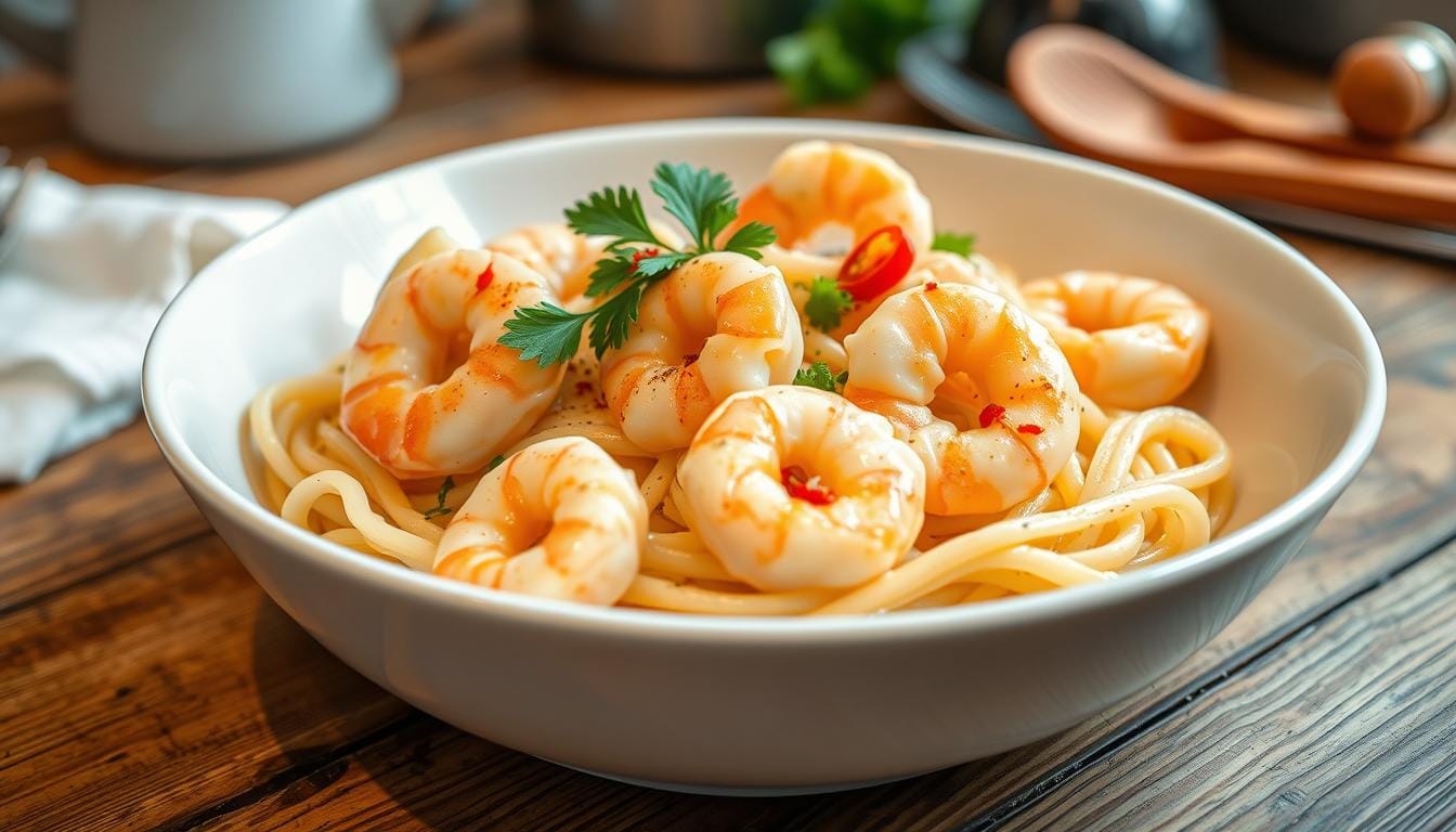 creamy shrimp pasta