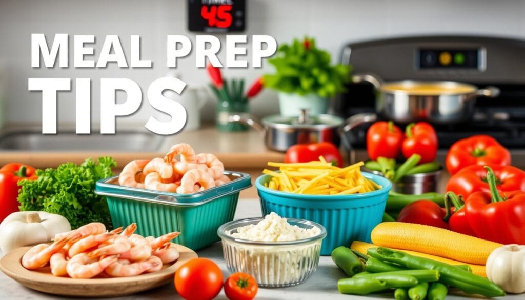 Meal prep tips and fast cooking techniques