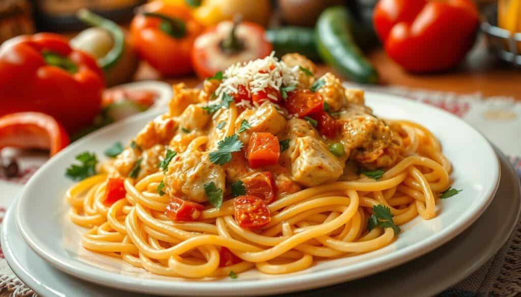 Rotel Chicken Spaghetti