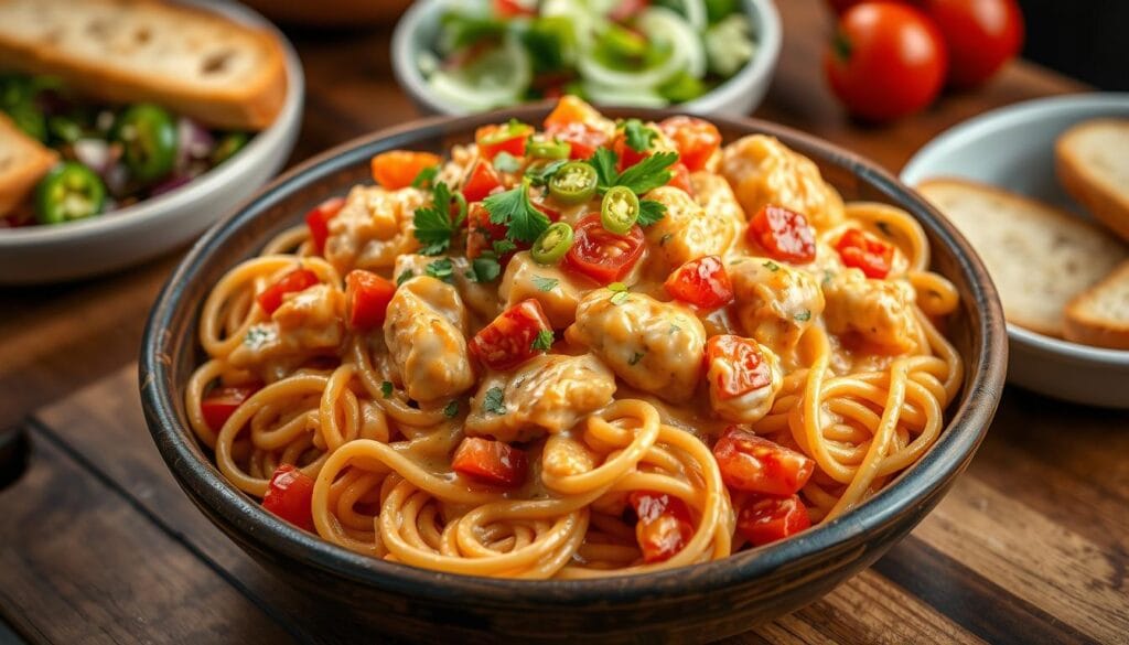 Rotel Chicken Spaghetti