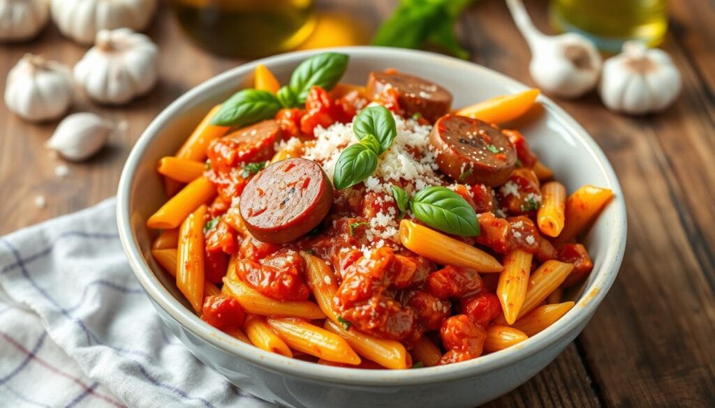 Spicy Italian Sausage Pasta