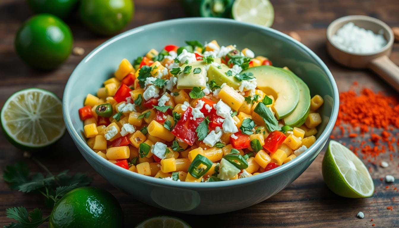 mexican street corn pasta salad