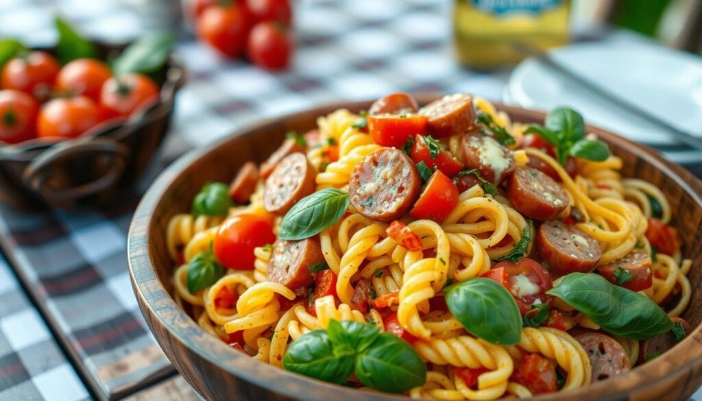 sausage and pasta salad