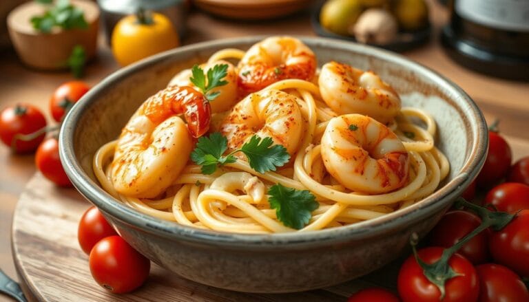 shrimp and scallop pasta